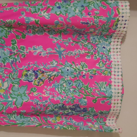 Lilly Pulitzer hot pink dress with green and blue floral print size 4 - Picture 8 of 8